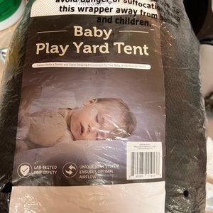 Baby play yard tent
